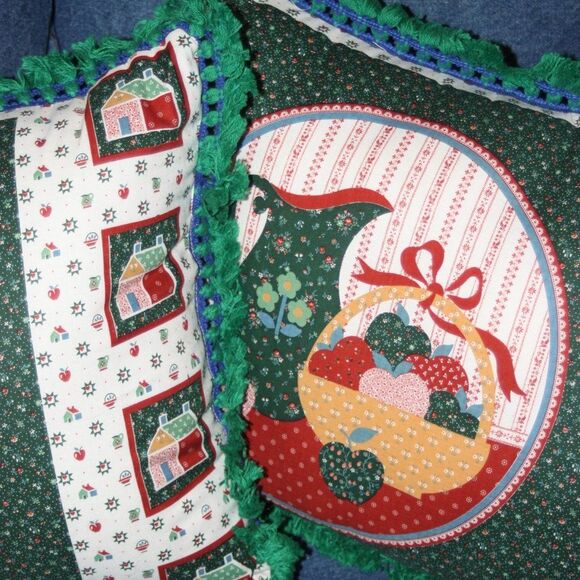 Cozy Country Chic PAIR 18 x 14 Accent Throw Pillows NEW - Picture 6 of 10